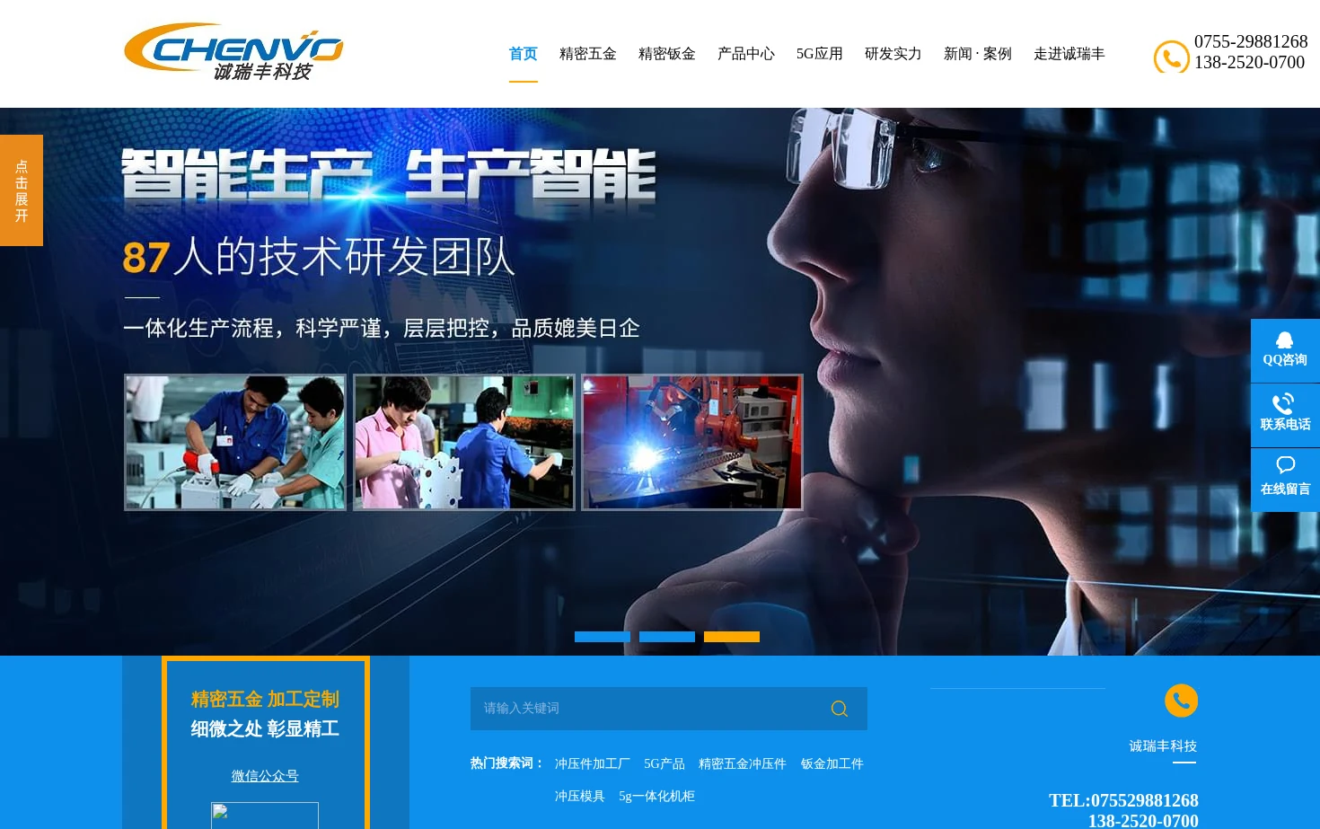 深圳市诚瑞丰科技股份有限公司 页面快照